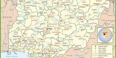 Lengkap peta nigeria