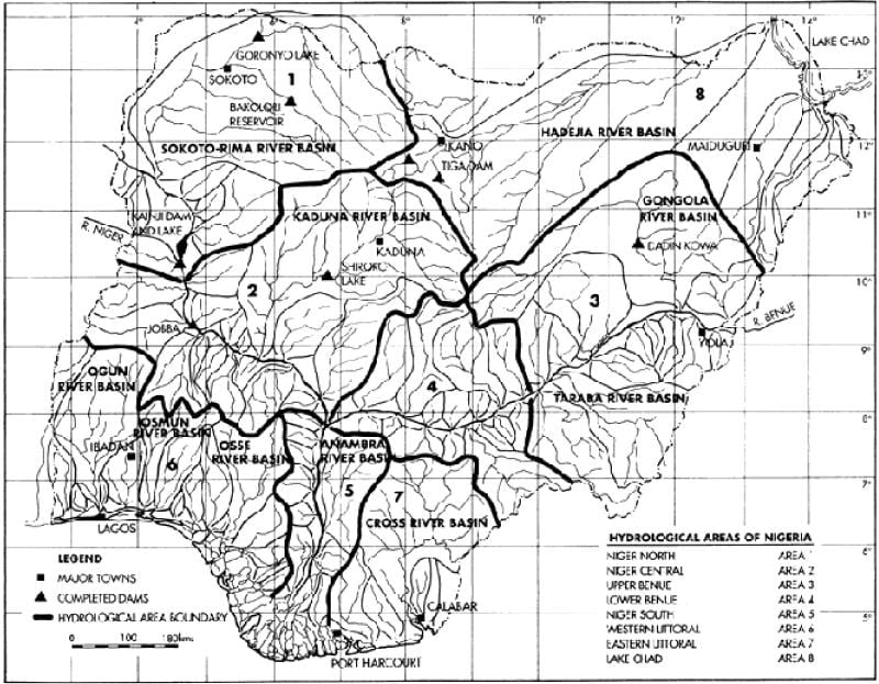 Peta hidrologi nigeria