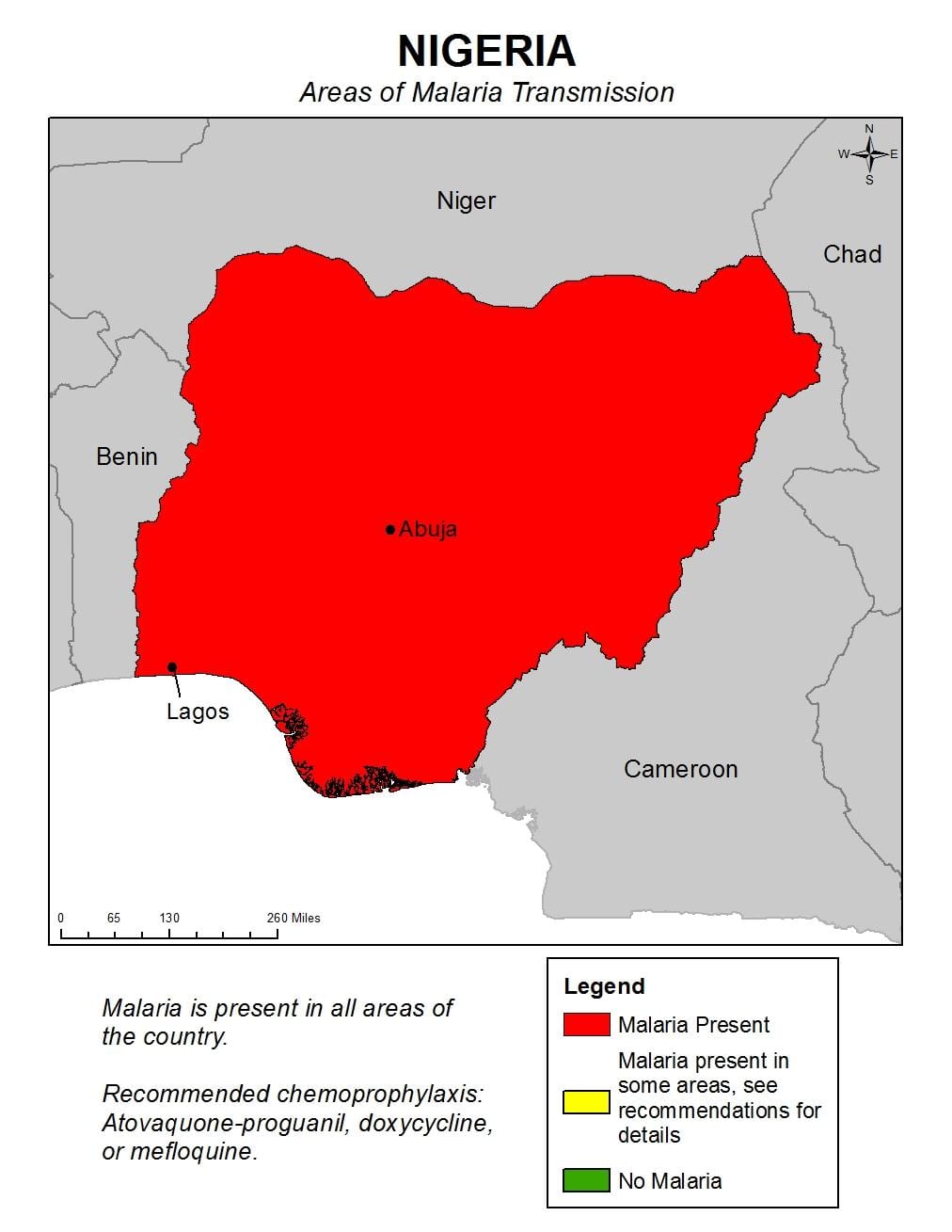 Peta nigeria malaria