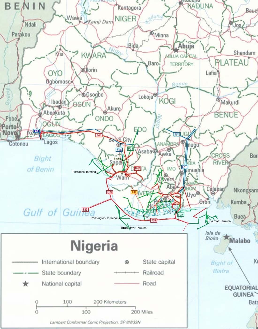 Peta nigeria paip