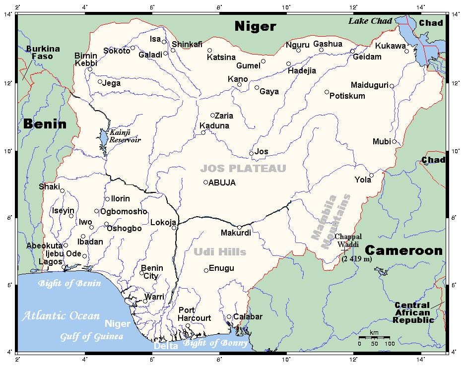 sungai di nigeria peta