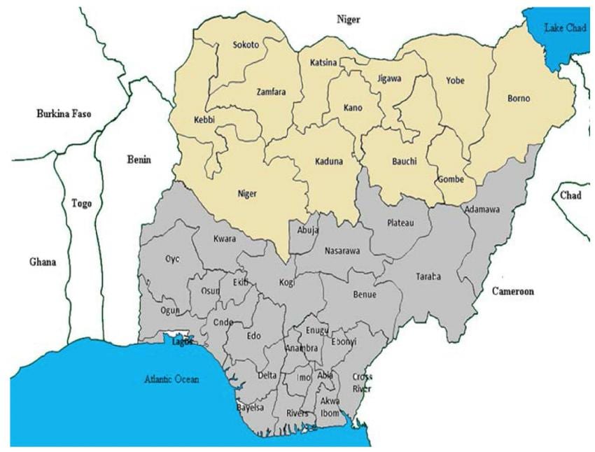 peta utara nigeria syarikat