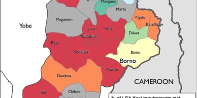 Peta utara timur nigeria
