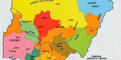 Peta nigeria suku